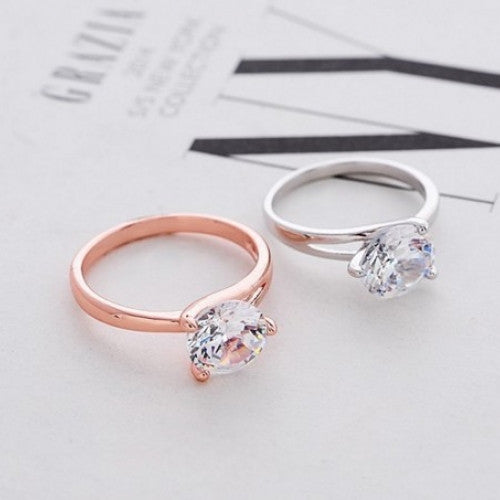 Fashion Charm Wedding Crystal Zircon Ring Jewelry