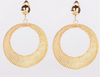 18k Gold Hollow Out Statement Earrings