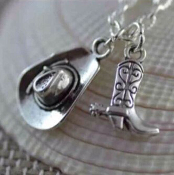 Cowboy Hat and Cowboy Boots-Charms Pendant Fashion Jewelry