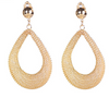 18k Gold Hollow Out Statement Earrings