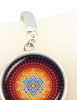 Black Blue Sri Yantra Bangle Sacred Geometry