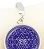 Black Blue Sri Yantra Bangle Sacred Geometry